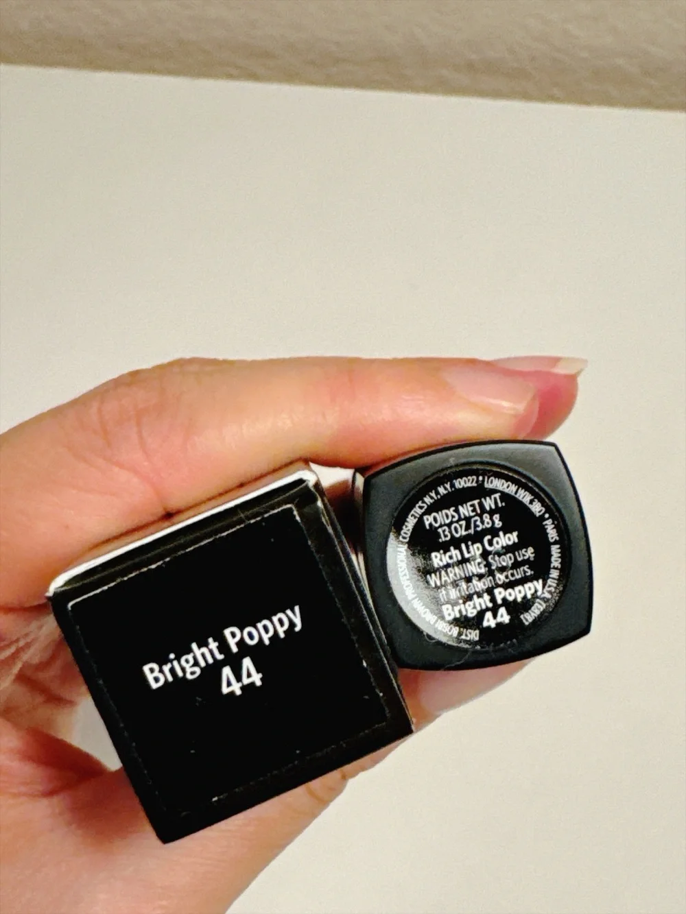 Bobbi Brown Rich Lip Color Lipstick Bright Poppy 44 .13 oz / 3.8g New in Box